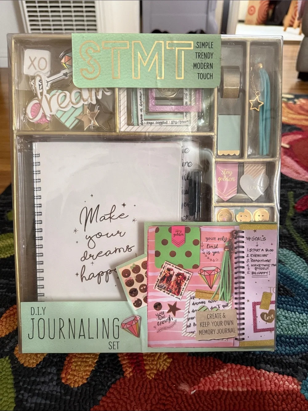 DIY Journaling Set - White & Mint